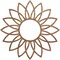 Ekena Millwork Daisy Wood Fretwork Pierced Ceiling Medallion, Walnut, 40"OD x 13 1/4"ID x 3/8"T CMWP40X40X0375DAWA - alternate 1